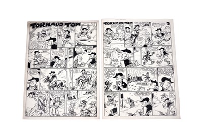 Lot 496 - Two pages of original artwork by Harry Banger