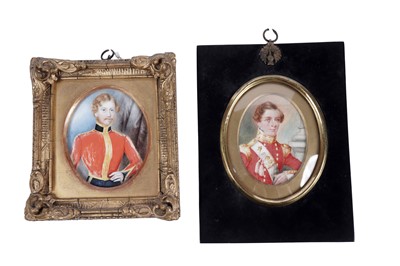 Lot 646 - 19th Century British School - Two portrait miniatures | watercolour