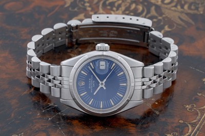 Lot 606 - Rolex Oyster Perpetual Date: a stainless steel cased lady's automatic wristwatch