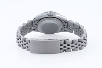 Lot 606 - Rolex Oyster Perpetual Date: a stainless steel cased lady's automatic wristwatch