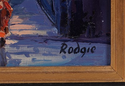 Lot 79 - Lynn Rodgie _ Walkies, Edinburgh Close | oil