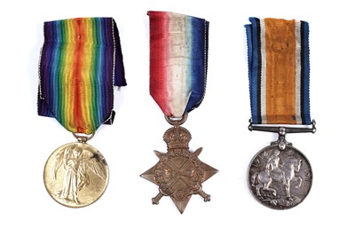 Lot 18 - A First World War trio group of general service medals