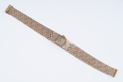 Lot 375 - A lady's Bueche-Girod tri-coloured 9ct gold cocktail watch
