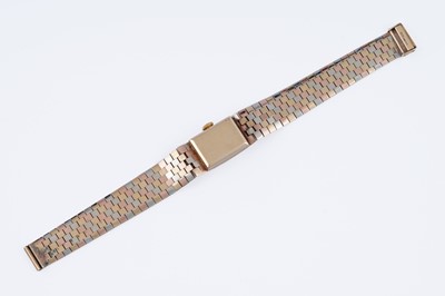 Lot 375 - A lady's Bueche-Girod tri-coloured 9ct gold cocktail watch
