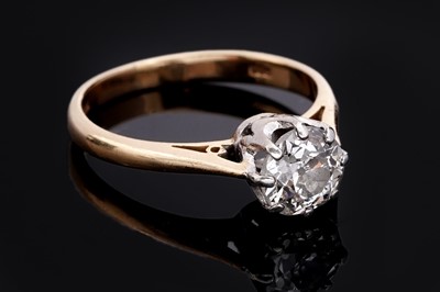 Lot 75 - A single-stone diamond ring