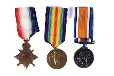 Lot 391 - First World War trio of general service medals