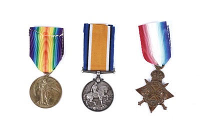 Lot 392 - First World War trio of general service medals