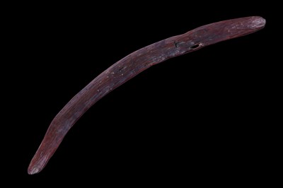 Lot 439 - An interesting 19th Century Australian chip carved boomerang