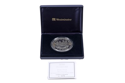 Lot 453 - A Westminster 2000 Alderney Silver Proof Ten Pounds coin