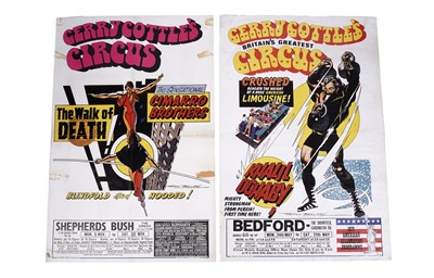 Lot 378 - Circus posters by Frank Bellamy