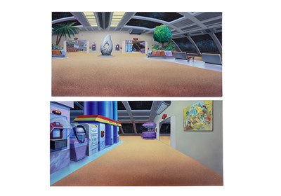 Lot 426 - A suite of three sci-fi art boards by Angus McKie
