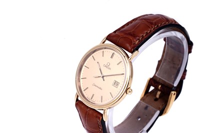 Lot 410 - Omega Seamaster: an 18ct yellow gold cased quartz wristwatch