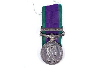 Lot 55 - Queen Elizabeth II General Service Medal with Northern Ireland clasp