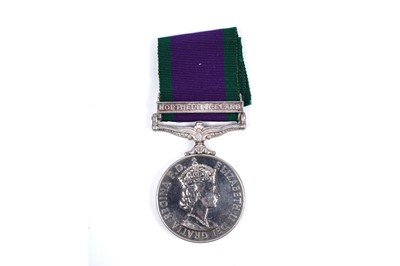 Lot 69 - Queen Elizabeth II General Service Medal with Northern Ireland clasp