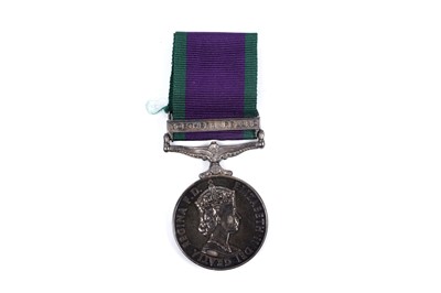 Lot 84 - Queen Elizabeth II General Service Medal with Northern Ireland clasp