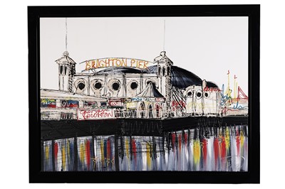 Lot 504 - Edward Waite - Brighton Pier | oil