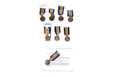 Lot 48 - First World War single Victory Medal to various recipients