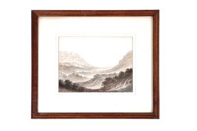 Lot 594 - Cornelius Varley - Between the Upper and Lower Lakes, Killarney | drawing
