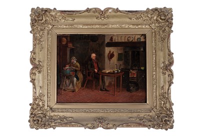 Lot 503 - 19th Century British school - Interior scene with a lace maker | oil