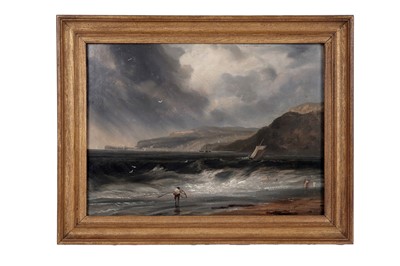 Lot 530 - Copley Fielding - A Squall at Sea | oil