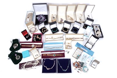 Lot 271 - A collection of costume jewellery and watches