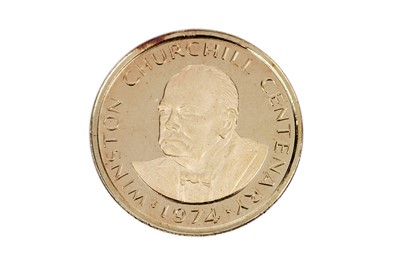 Lot 430 - Caicos Islands Churchill Commemorative Gold Coin