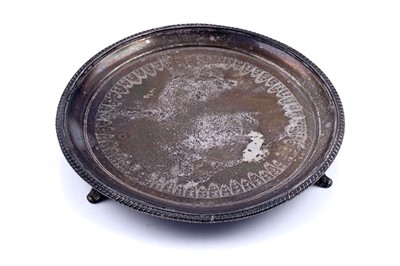 Lot 238 - A George III silver waiter or coffee pot stand