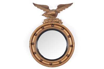 Lot 112 - A Regency style gilt wall mirror