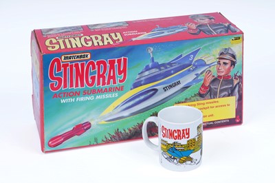 Lot 492 - A Matchbox ‘Stingray Action Submarine With Firing Missiles’; and a Kilncraft ‘Stingray’ mug