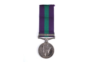 Lot 118 - George VI General Service Medal with Palestine 1945-48 clasp