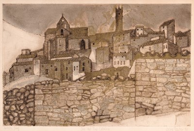Lot 447 - Valerie Thornton - Sos del Rey Catolico | etching