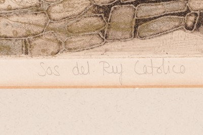 Lot 447 - Valerie Thornton - Sos del Rey Catolico | etching