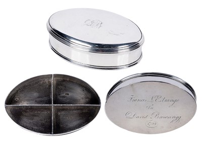 Lot 291 - A rare George III Irish silver surgeon’s box by James Kennedy, Dublin c.1799