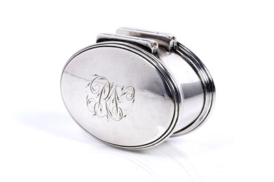 Lot 118 - A rare George III Irish silver nutmeg grater by Abraham Tuppy, Dublin c.1790