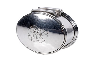 Lot 118 - A rare George III Irish silver nutmeg grater by Abraham Tuppy, Dublin c.1790