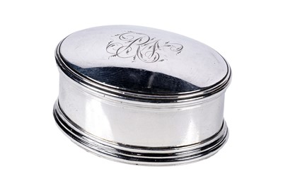 Lot 118 - A rare George III Irish silver nutmeg grater by Abraham Tuppy, Dublin c.1790