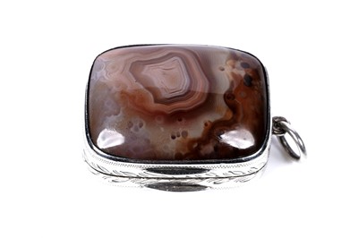 Lot 119 - An extremely rare George III Irish silver vinaigrette, Dublin 1818
