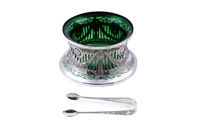 Lot 219 - A George V Irish silver sugar bowl in the form of a dish ring