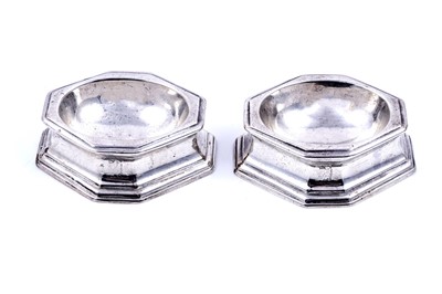 Lot 228 - A pair of 18th Century silver trencher salts