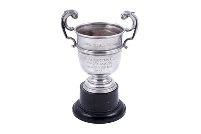 Lot 149 - An Elizabeth II silver two-handled trophy cup