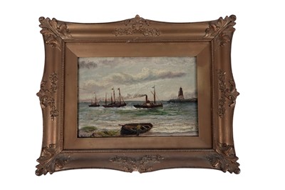 Lot 523 - Bernard Benedict Hemy - Boats by the shore | oil