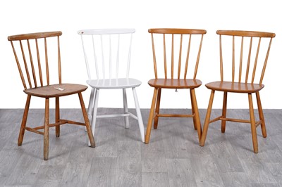 Lot 93 - Farstrup: a set of four beech dining chairs