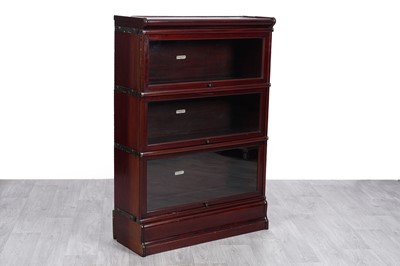 Lot 16 - Globe Wernicke Co, London: a mahogany sectional bookcase
