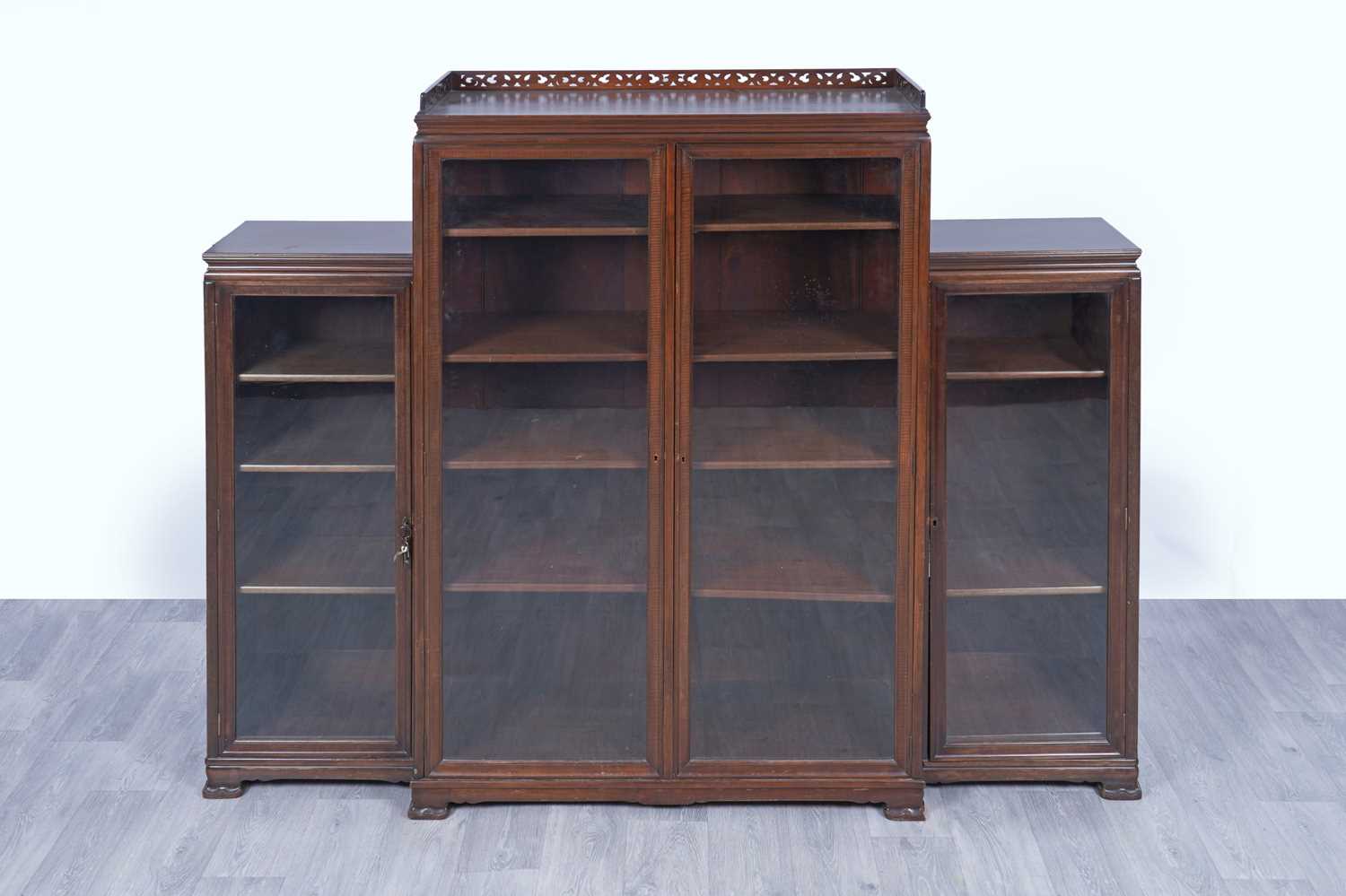 Lot 40 - A 20th Century Oriental mahogany bookcase