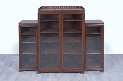 Lot 40 - A 20th Century Oriental mahogany bookcase