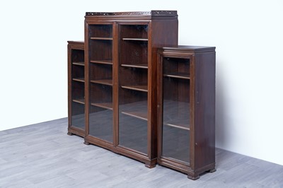 Lot 40 - A 20th Century Oriental mahogany bookcase