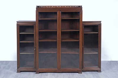 Lot 40 - A 20th Century Oriental mahogany bookcase