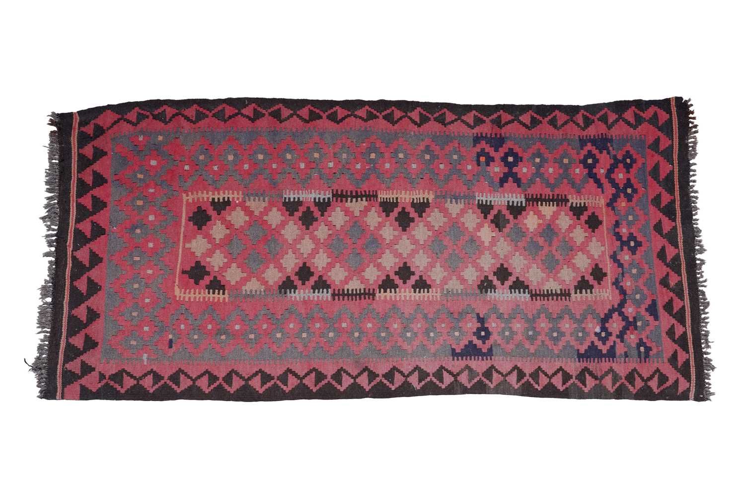Lot 79 - An Afghan Kilim-style runner
