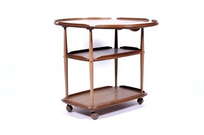Lot 23 - Ercol: an elm and beech model 505 drop leaf trolley