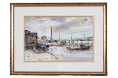 Lot 146 - Ronald Moore - North Shields, fishing quay | watercolour